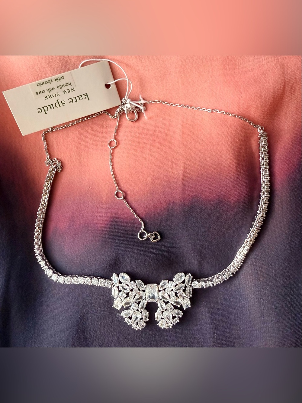 NWT Kate Spade Take a Bow Statement Necklace